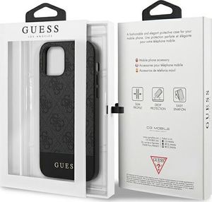 Guess Etui Guess GUHCP12LG4GLGR do iPhone 12 Pro Max 6,7 szary/grey hardcase 4G Stripe Collection 8