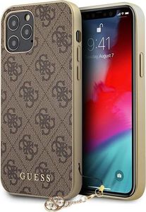 Guess Etui Guess GUHCP12LGF4GBR do iPhone 12 Pro Max 6,7 brązowy/brown hardcase 4G Charms Collection (111505) - om-70297 1