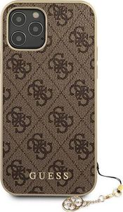 Guess Etui Guess GUHCP12LGF4GBR do iPhone 12 Pro Max 6,7 brązowy/brown hardcase 4G Charms Collection (111505) - om-70297 3