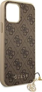 Guess Etui Guess GUHCP12LGF4GBR do iPhone 12 Pro Max 6,7 brązowy/brown hardcase 4G Charms Collection (111505) - om-70297 8