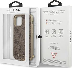 Guess Etui Guess GUHCP12LGF4GBR do iPhone 12 Pro Max 6,7 brązowy/brown hardcase 4G Charms Collection (111505) - om-70297 9