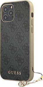 Guess Etui Guess GUHCP12LGF4GGR do iPhone 12 Pro Max 6,7 szary/grey hardcase 4G Charms Collection (111506) - om-70298 2