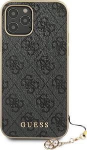 Guess Etui Guess GUHCP12LGF4GGR do iPhone 12 Pro Max 6,7 szary/grey hardcase 4G Charms Collection (111506) - om-70298 3