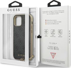 Guess Etui Guess GUHCP12LGF4GGR do iPhone 12 Pro Max 6,7 szary/grey hardcase 4G Charms Collection (111506) - om-70298 9