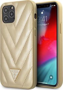 Guess Guess GUHCP12LPUVQTMLBE iPhone 12 Pro Max 6,7 złoty/gold hardcase V-Quilted Collection 1