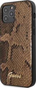 Guess Etui Guess GUHCP12MPUSNSMLBR do iPhone 12/12 Pro 6,1 brązowy/brown hardcase Script Python Collection (111530) - om-70322 1