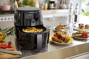 Frytkownica beztłuszczowa Philips Philips HD9741 / 10 Airfryer frytkownica na gorące powietrze (1425 W, bez oleju, 0,8 kg, dla 2-3 osób, wyświetlacz cyfrowy) czarny 2