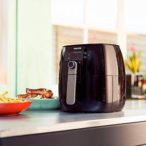 Frytkownica beztłuszczowa Philips Philips HD9741 / 10 Airfryer frytkownica na gorące powietrze (1425 W, bez oleju, 0,8 kg, dla 2-3 osób, wyświetlacz cyfrowy) czarny 4