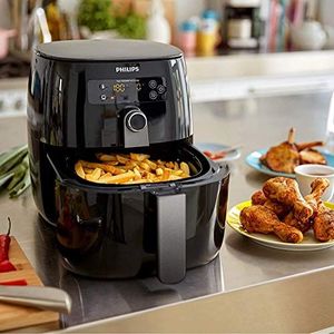Frytkownica beztłuszczowa Philips Philips HD9741 / 10 Airfryer frytkownica na gorące powietrze (1425 W, bez oleju, 0,8 kg, dla 2-3 osób, wyświetlacz cyfrowy) czarny 5