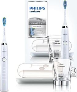 Szczoteczka Philips Szczoteczka soniczna Sonicare DiamondClean biało-srebrna HX9339/89 1