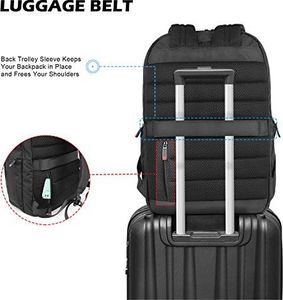 Plecak Shieldon SHIELDON 15-calowy plecak na laptopa, męski plecak podróżny, lekki duży plecak na notebooki 15,6 cala, ochrona informacji o karcie bankowej, odprowadzanie ciepła, wodoodporny plecak na wycieczki szkolne, (24L) szary 2