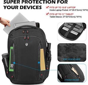 Plecak Shieldon SHIELDON 15-calowy plecak na laptopa, męski plecak podróżny, lekki duży plecak na notebooki 15,6 cala, ochrona informacji o karcie bankowej, odprowadzanie ciepła, wodoodporny plecak na wycieczki szkolne, (24L) szary 5