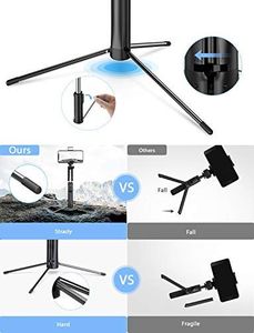 Selfie stick Mpow Mpow Handy Stick Bluetooth Selfie Stick do Statyw 4 w 1 Poręczny statyw z oświetleniem LED do iPhone'a 11 / XR / X / 8/7, Galaxy S20 / S9 / S8 / S7, Huawei P30 lite do 6,8 cala, Gopro / Mały aparat 7