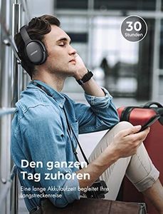 Słuchawki Mpow Słuchawki (ANC), Słuchawki Bluetooth Mpow H10 z ulepszoną technologią Dual Mic ANC, 30 godzin pracy, chip CSR, składany do podróży, pracy, czarny 2