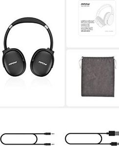 Słuchawki Mpow Słuchawki (ANC), Słuchawki Bluetooth Mpow H10 z ulepszoną technologią Dual Mic ANC, 30 godzin pracy, chip CSR, składany do podróży, pracy, czarny 8