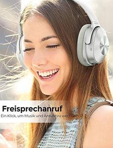 Słuchawki Mpow Słuchawki z aktywną redukcją szumów, Mpow H12 Bluetooth 5.0 z systemem podwójnego mikrofonu, 30-godzinne Słuchawki stereo Hi-Fi do telewizora / komputera 6