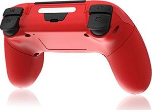 Pad TUTUO Kontroler do PS4, kontroler bezprzewodowy TUTUO Kontroler bezprzewodowy Bluetooth Gamepad Joystick z gniazdem słuchawkowym 3,5 mm do Playstation 4 / PlayStation3 - czerwony 3