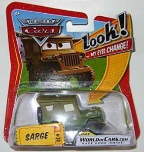 Mattel Disney Cars Look My eyes Change Sarge 30 1