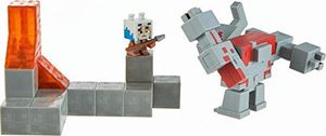 Figurka Mattel Minecraft GNF12 - Minecraft Dungeons Mini Battle Box z akcesoriami Redstone Monster, Valorie i Lava 2