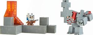 Figurka Mattel Minecraft GNF12 - Minecraft Dungeons Mini Battle Box z akcesoriami Redstone Monster, Valorie i Lava 3