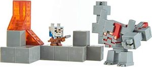 Figurka Mattel Minecraft GNF12 - Minecraft Dungeons Mini Battle Box z akcesoriami Redstone Monster, Valorie i Lava 5