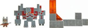 Figurka Mattel Minecraft GNF12 - Minecraft Dungeons Mini Battle Box z akcesoriami Redstone Monster, Valorie i Lava 7