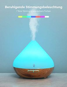 Dyfuzor zapachowy TaoTronics Aroma Diffuser 300ml TaoTronics Ultradźwiękowy nawilżacz powietrza Dyfuzor Lampy zapachowe Bez BPA Nawilżacz aromaterapeutyczny do olejków eterycznych 7