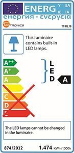 Lampka biurkowa TaoTronics TaoTronics LED Lampa metalowa Lampa, 5 poziomów jasności i 5 temperatur barwowych - 3000K 3500K 4000K 5000K i 6000K, ultracienkie aluminium, nieoślepiające, funkcja pamięci, złącze USB do ładowania 5V 1A 6