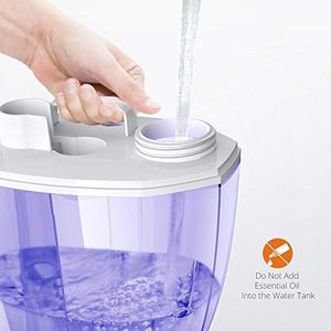 Nawilżacz powietrza TaoTronics TaoTronics ultradźwiękowy nawilżacz powietrza, cicha praca do sypialni, pokoju dziecięcego, salonu, nawilżanie pomieszczeń przed wysuszeniem z max. Wydajność 300 ml / h, podwójna dysza 360 , fioletowa 3