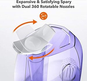 Nawilżacz powietrza TaoTronics TaoTronics ultradźwiękowy nawilżacz powietrza, cicha praca do sypialni, pokoju dziecięcego, salonu, nawilżanie pomieszczeń przed wysuszeniem z max. Wydajność 300 ml / h, podwójna dysza 360 , fioletowa 7