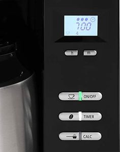 Ekspres przelewowy Melitta Ekspres do kawy z filtrem Melitta 1021-12 AromaFresh Therm (ze zintegrowanym młynkiem i dzbankiem termicznym, stal nierdzewna) czarny 2