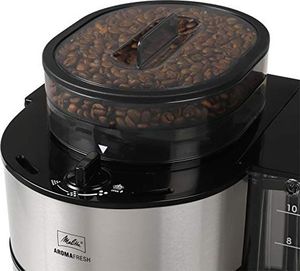 Ekspres przelewowy Melitta Ekspres do kawy z filtrem Melitta 1021-12 AromaFresh Therm (ze zintegrowanym młynkiem i dzbankiem termicznym, stal nierdzewna) czarny 5