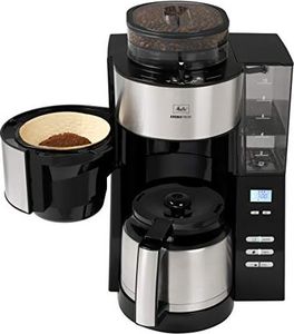 Ekspres przelewowy Melitta Ekspres do kawy z filtrem Melitta 1021-12 AromaFresh Therm (ze zintegrowanym młynkiem i dzbankiem termicznym, stal nierdzewna) czarny 7