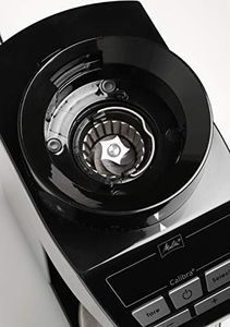 Młynek do kawy Melitta Melitta 1027-01 SST BK elektryczny młynek do kawy Calibra ze stożkowym młynkiem i wyświetlaczem LCD, a także zintegrowaną skalą, 39 ustawień mielenia, pojemność: 375 g, 160, czarny / stal nierdzewna 9