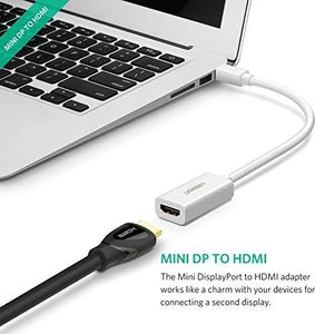Adapter AV Ugreen DisplayPort Mini - HDMI biały (10460) 3