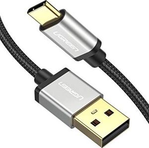 Kabel USB Ugreen Kabel UGREEN USB C do szybkiego ładowania kompatybilny z Samsung S10 S9 S8 A7 2017 M20, Huawei P30 lite P9, Sony Xperia XZ, HTC U11, Nokia 7 Plus, Xiaomi Mi 8 Mi 9 Aluminium (1M) 1