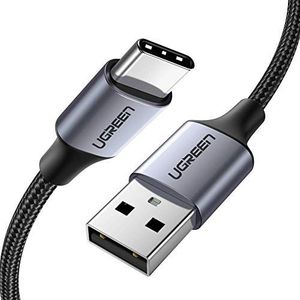 Kabel USB Ugreen Kabel UGREEN USB C Quick Charge 3.0 Kabel USB C Kabel do ładowania kompatybilny z Samsung s10 s9 s8 A50 A20e A21s Z Flip, Huawei P30 lite, Xiaomi Redmi Note 8, Sony Xperia XZ (3M, czarny) 1