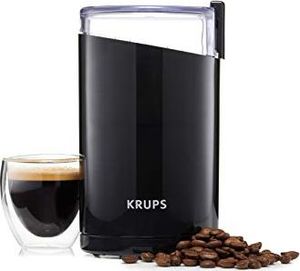 Młynek do kawy Krups Krups F20342 Młynek do kawy i młynek do przypraw w jednym - Potężny silnik Zmienny stopień zmielenia - 75g napełnienia Nóż muchowy ze stali nierdzewnej - Osłona bezpieczeństwa - Antypoślizgowe nóżki - czarny 8