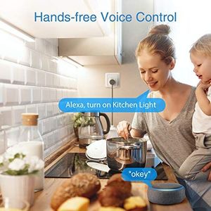 Gosund Gosund WLAN Inteligentne gniazdo 2-pak, gniazda Alexa Wtyczki Smart Home 16 A mierzy zużycie energii Funkcja timera Zdalne sterowanie Wymagana wtyczka Wi-Fi bez koncentratora Praca z Alexa Google Home, tylko 2,4 GHz 6