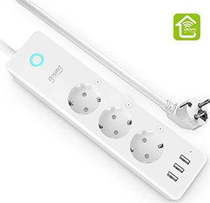 Gosund Inteligentna Listwa Gosund WLAN z USB, niezależnym przełącznikiem, wieloma gniazdami z kontrolą głosową Alexa i Google Home, pomiar zużycia energii, minutnik i kontrola aplikacji, 5 stóp, WIFI tylko 2,4 GHz 1