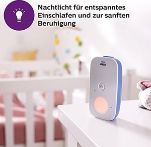 Niania Avent Elektroniczna niania Philips SCD503 / 26, technologia DECT, 24 godziny pracy, oświetlenie nocne 5