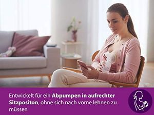 Avent Elektryczny laktator Philips Avent SCF397 / 11, podwójna laktator, elastyczna silikonowa poduszka, naturalna butelka, cichy silnik, różowy 2