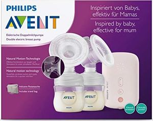 Avent Elektryczny laktator Philips Avent SCF397 / 11, podwójna laktator, elastyczna silikonowa poduszka, naturalna butelka, cichy silnik, różowy 7