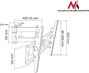 Maclean Uchwyt MC-651 22"-47" 2