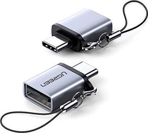 Adapter USB Ugreen Przejściówka UGREEN USB C OTG USB C na USB 3.0 Adapter Thunderbolt 3 na USB 3 kompatybilny z MacBook Pro 2019/2018/2017 / Air 2018, Samsung S20 S10 A50 A51, Huawei P30, Surface Go Dell XPS 2 szt. 1