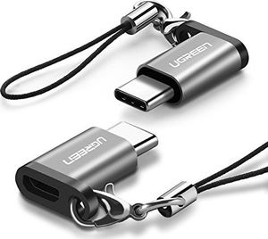 Adapter USB Ugreen Adapter UGREEN Micro USB C Aluminiowy adapter USB typu C OTG obsługuje MacBooka pro, Samsung S9, S8, Note9, Note 8, A5 A7 2017, Sony Xperia XZ, LG G6, Xiaomi 5, Huawei P20 lite, HTC U11 2 szt. 1