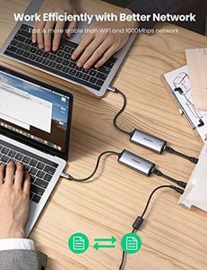 Karta sieciowa Ugreen UGREEN USB C do RJ45 2.5 Gigabit Ethernet Adapter Type C Lan Adapter 2.5G Adapter sieciowy Thunderbolt 3 Ethernet Adapter dla MacBook Pro, Mac Mini, MacBook, MacBook Air od 2018, iPad Pro 2018/2020 4