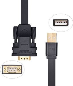 Kabel USB Ugreen UGREEN USB na RS232 adapter szeregowy kabel konwertera / USB szeregowy USB - A / wtyczka - seria DB9 z chipsetem FTDI kompatybilnym z Windows RT / 8/7 / Vista / XP / Win 10/2000, Mac OS X 10.6 itd. 1m 7