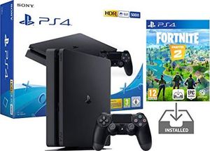 Sony PS4 Slim 500 GB czarny pakiet Playstation 4 + preinstalowany Fortnite: Battle Royale 1