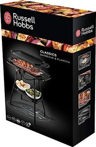 Grill elektryczny Russell Hobbs Grill Russell Hobbs 2w1: wolnostojący grill i grill stołowy, w tym płyta grillowa i grill z izolowanymi termicznie uchwytami, poziomy temperatury 5, 20950-56, czarny 4